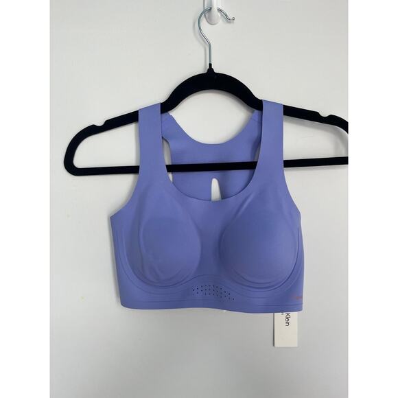 Calvin‎ Klein Sports Bra Women S Wireless Seamless Light Purple NWT - Picture 1 of 7